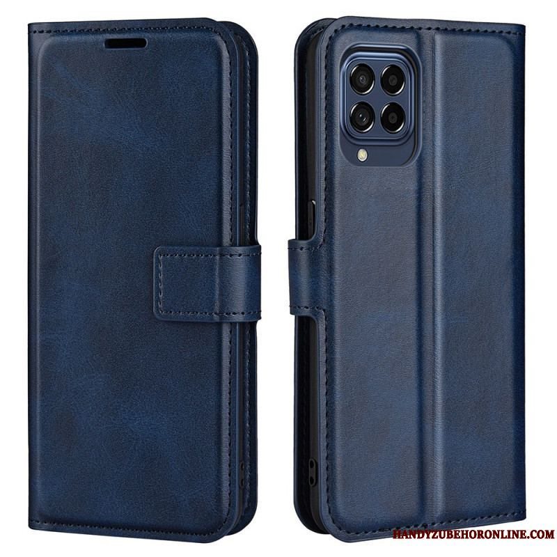 Flip Cover Samsung Galaxy M53 5G Slank Ekstrem Lædereffekt