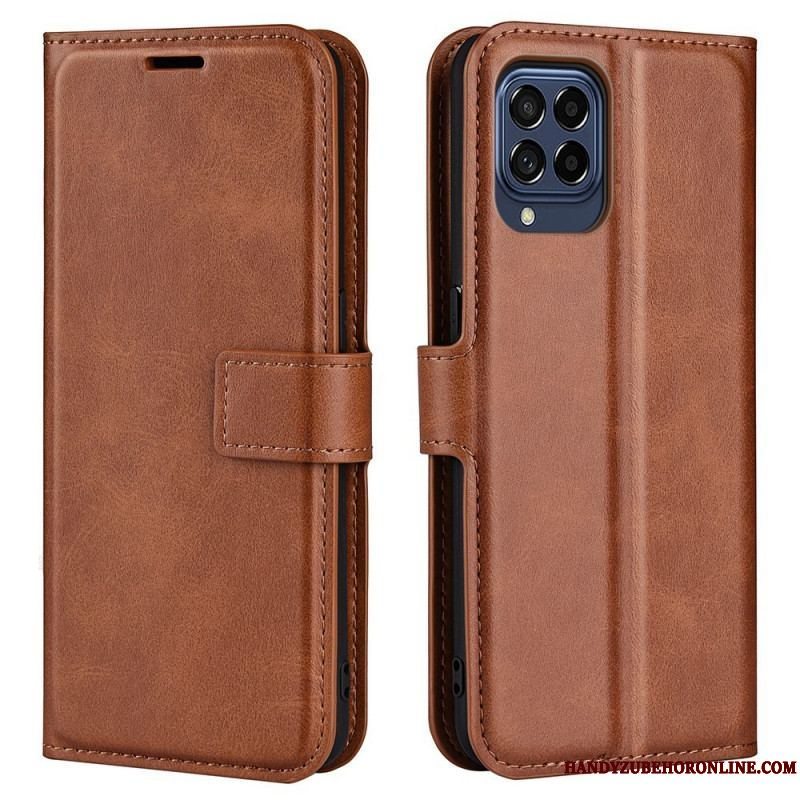 Flip Cover Samsung Galaxy M53 5G Slank Ekstrem Lædereffekt