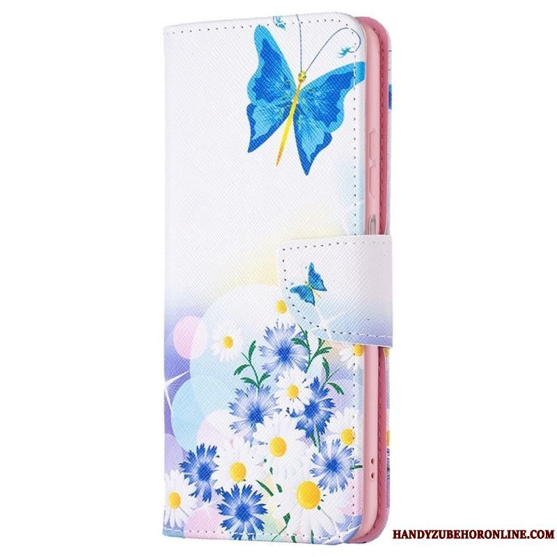 Flip Cover Samsung Galaxy M53 5G Sommerfugle Sommerfugle