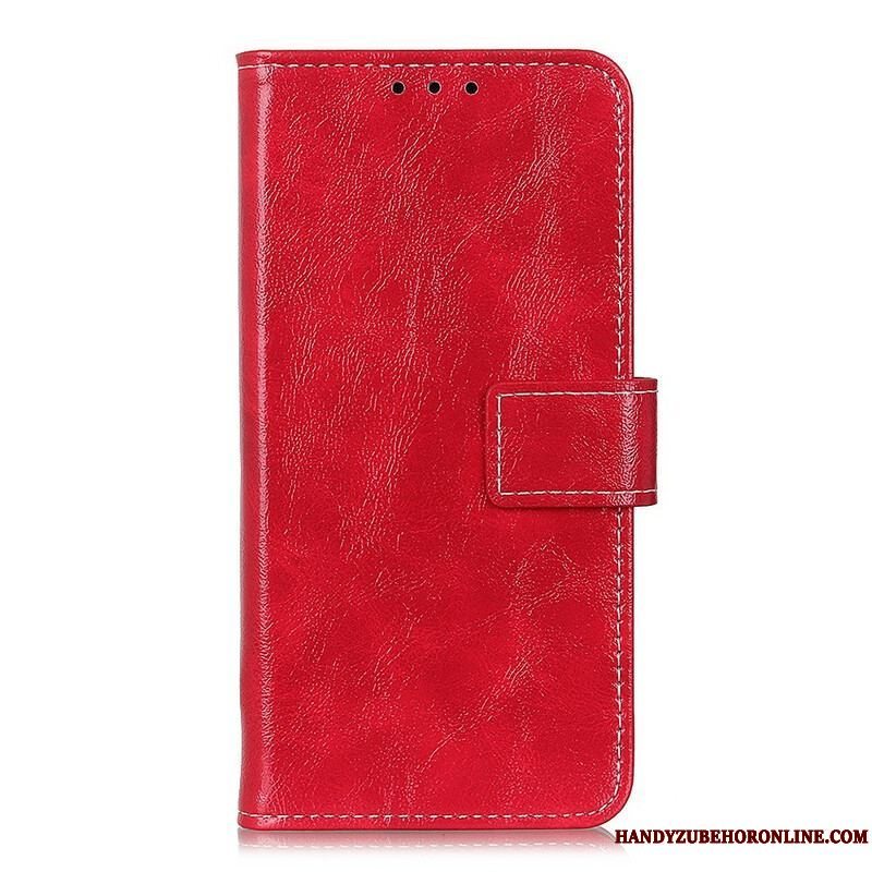 Flip Cover Samsung Galaxy S20 Plus / S20 Plus 5G Skinnende Og Sømme