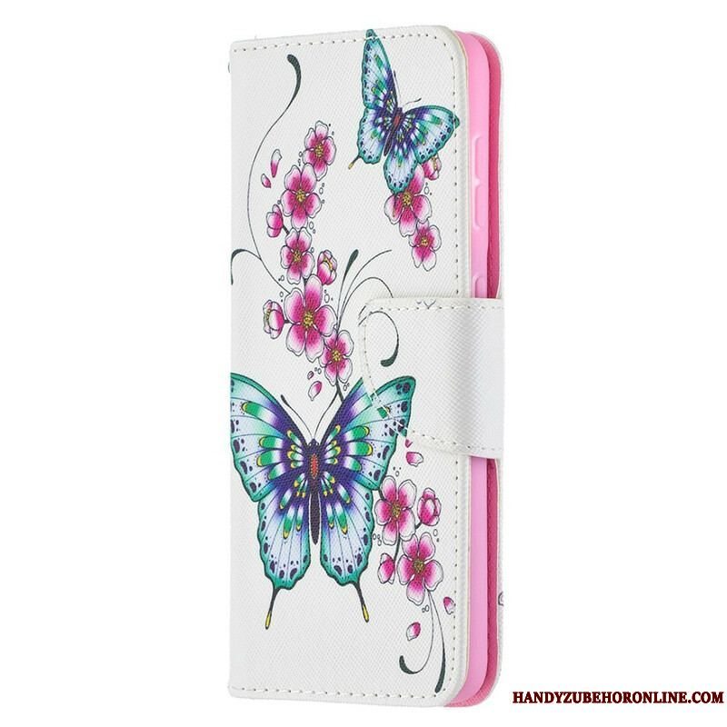 Flip Cover Samsung Galaxy S21 5G Vidunderlige Sommerfugle