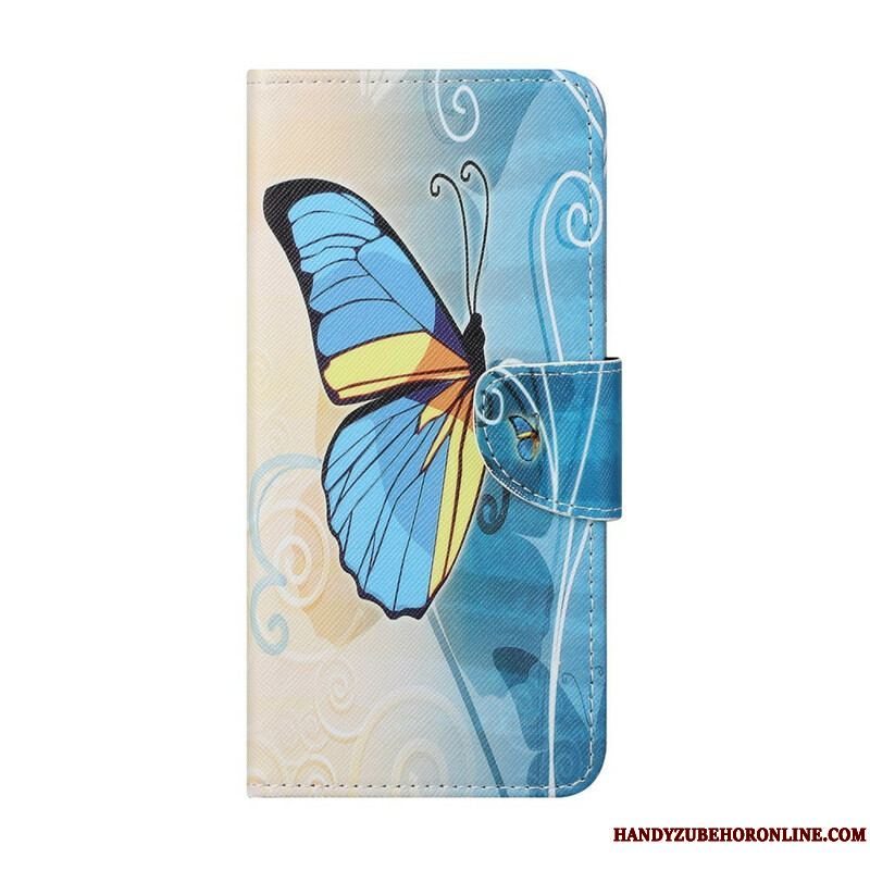 Flip Cover Samsung Galaxy S21 FE Sommerfugle