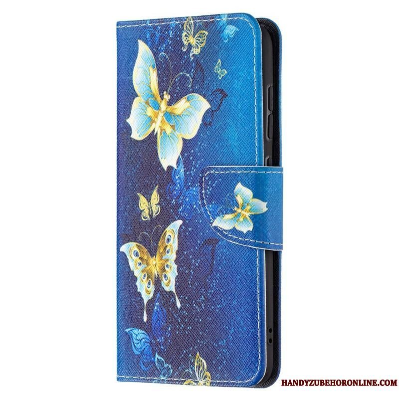 Flip Cover Samsung Galaxy S21 FE Sommerfugle Konger