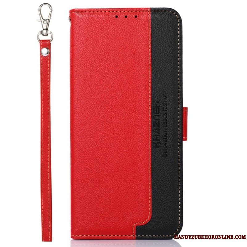 Flip Cover Samsung Galaxy S23 5G Lychee Style Rfid Khazneh