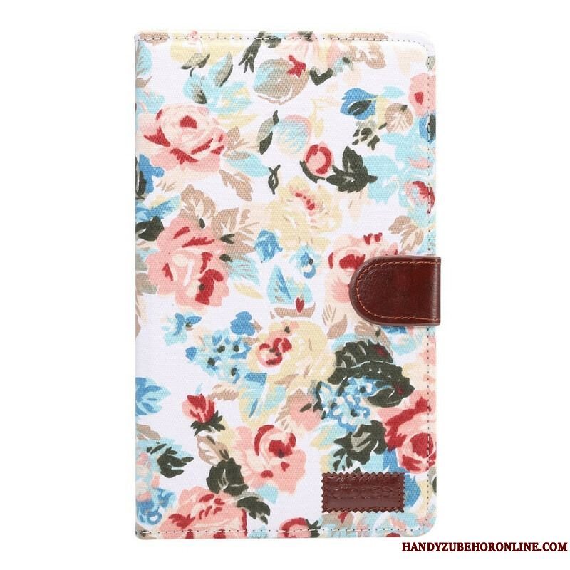 Flip Cover Samsung Galaxy Tab A7 Lite Frihedsblomster