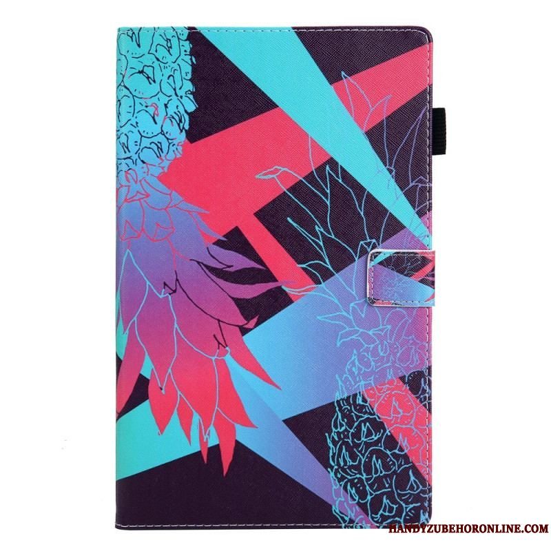 Flip Cover Samsung Galaxy Tab A8 (2021) Ananas Design