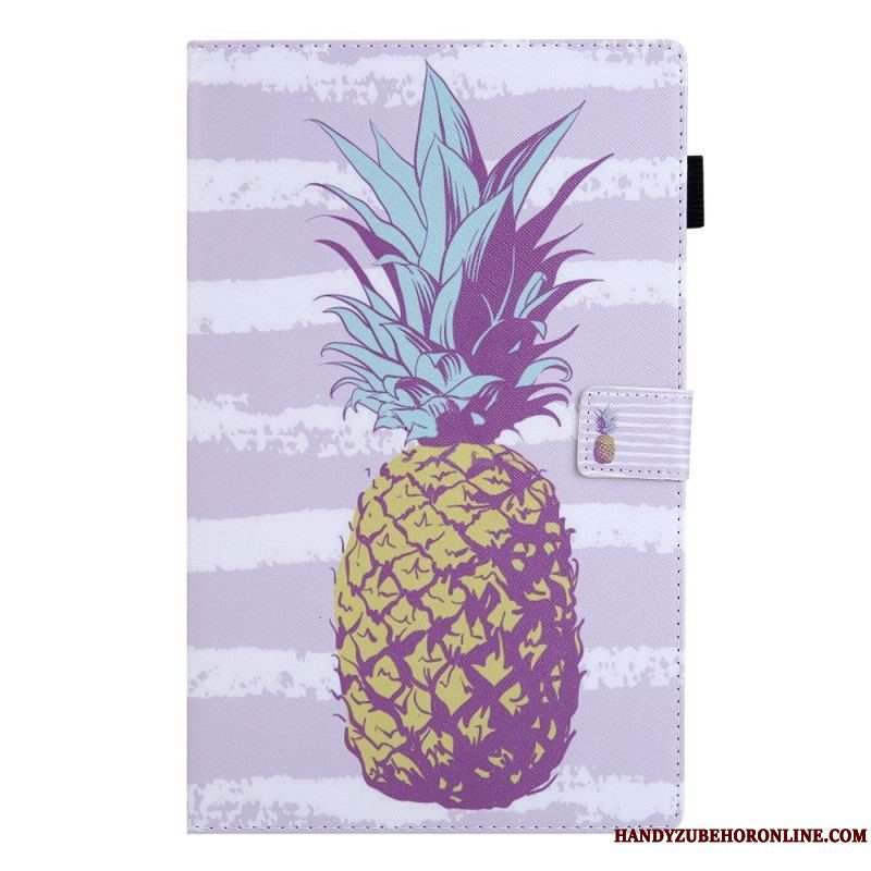 Flip Cover Samsung Galaxy Tab A8 (2021) Ananas Design