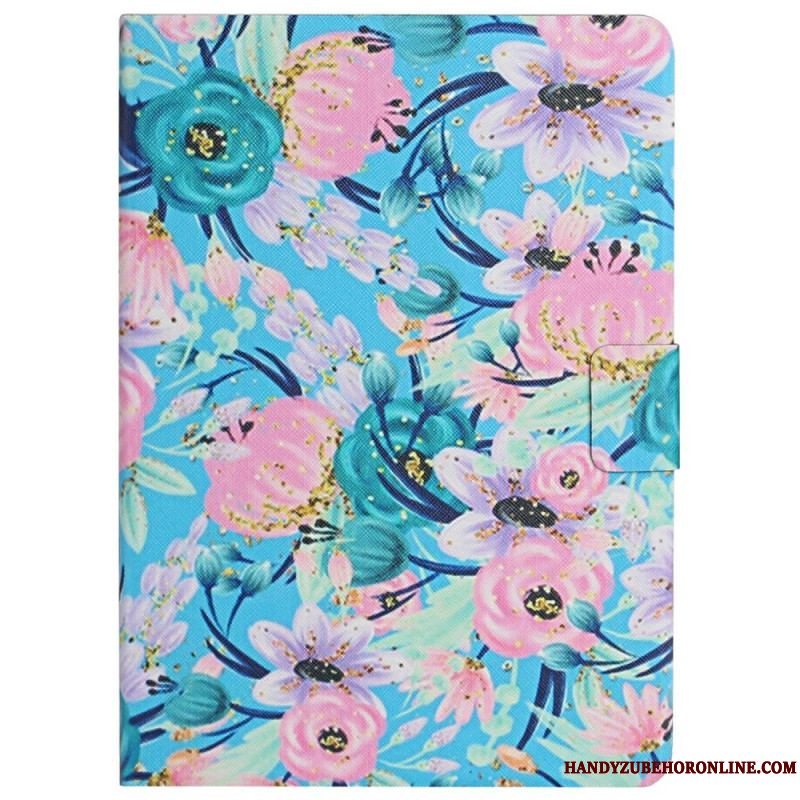 Flip Cover Samsung Galaxy Tab A8 (2021) Blomster Blomster Blomster