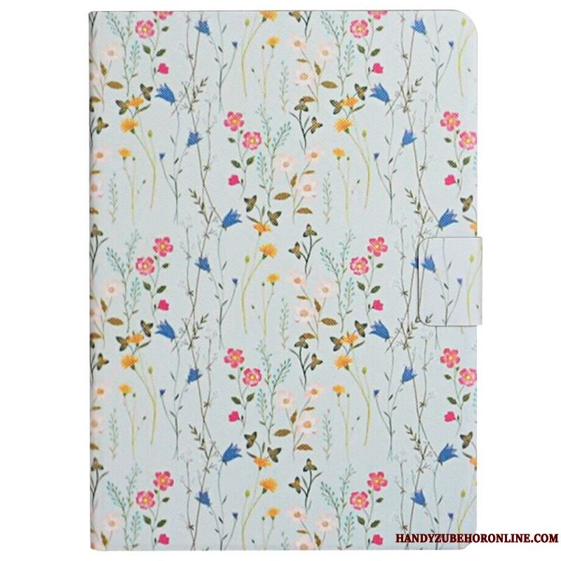 Flip Cover Samsung Galaxy Tab A8 (2021) Blomster Blomster Blomster