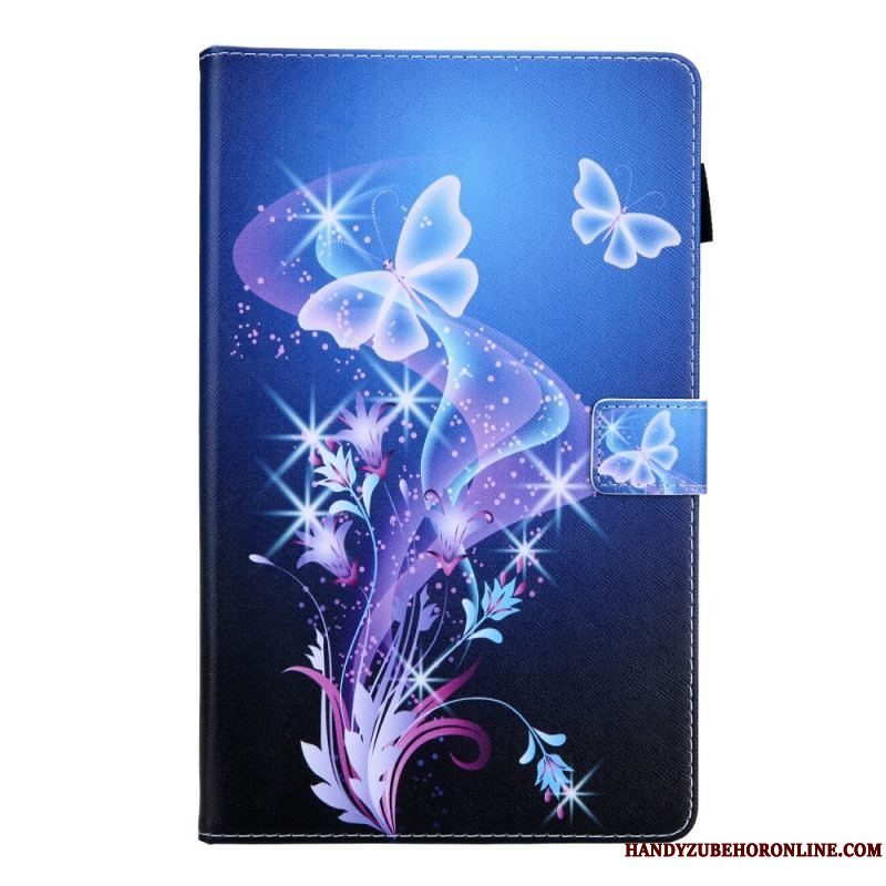 Flip Cover Samsung Galaxy Tab A8 (2021) Farverige Sommerfugle