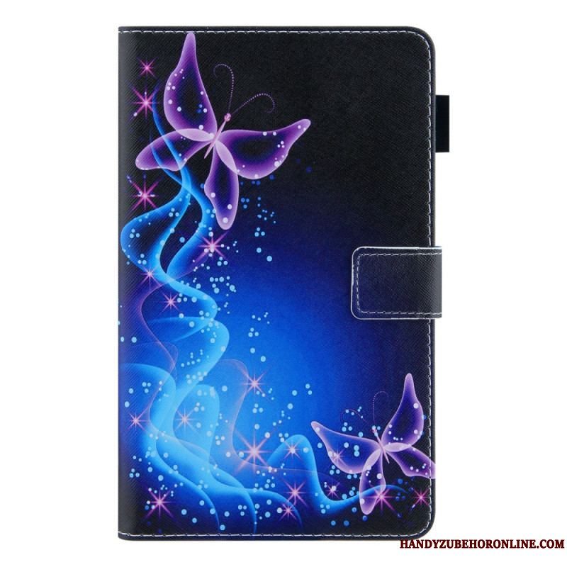 Flip Cover Samsung Galaxy Tab A8 (2021) Farverige Sommerfugle