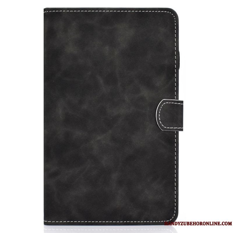 Flip Cover Samsung Galaxy Tab A8 (2021) Vintage Design Lædereffekt