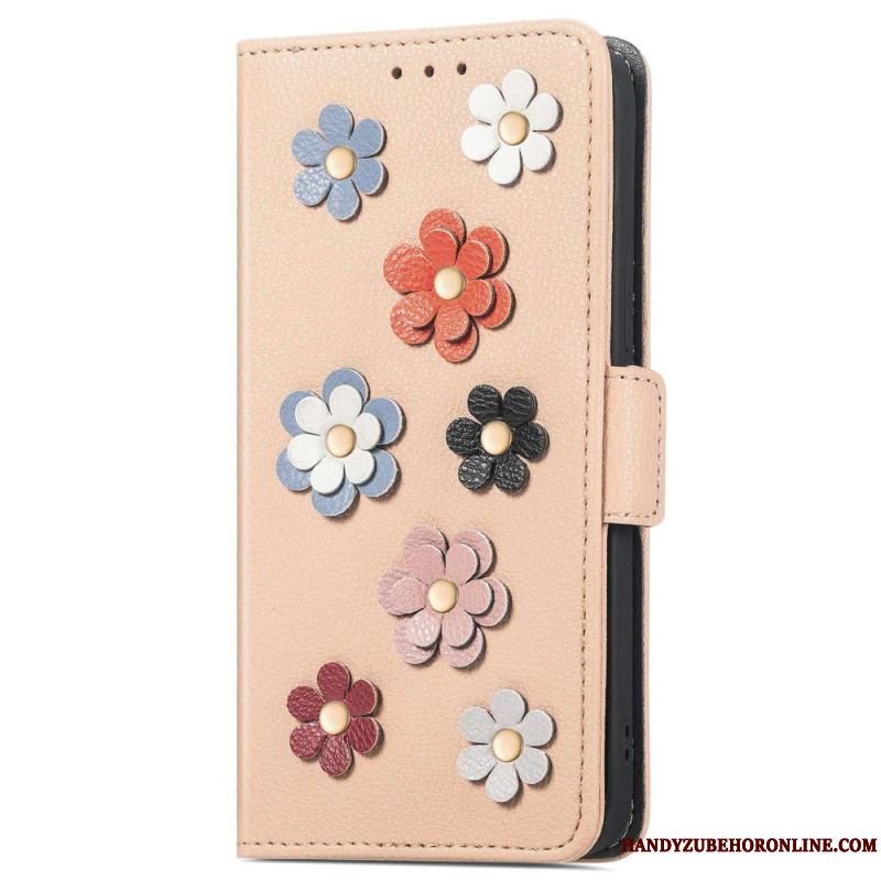 Flip Cover Sony Xperia 1 IV Dekorative Blomster