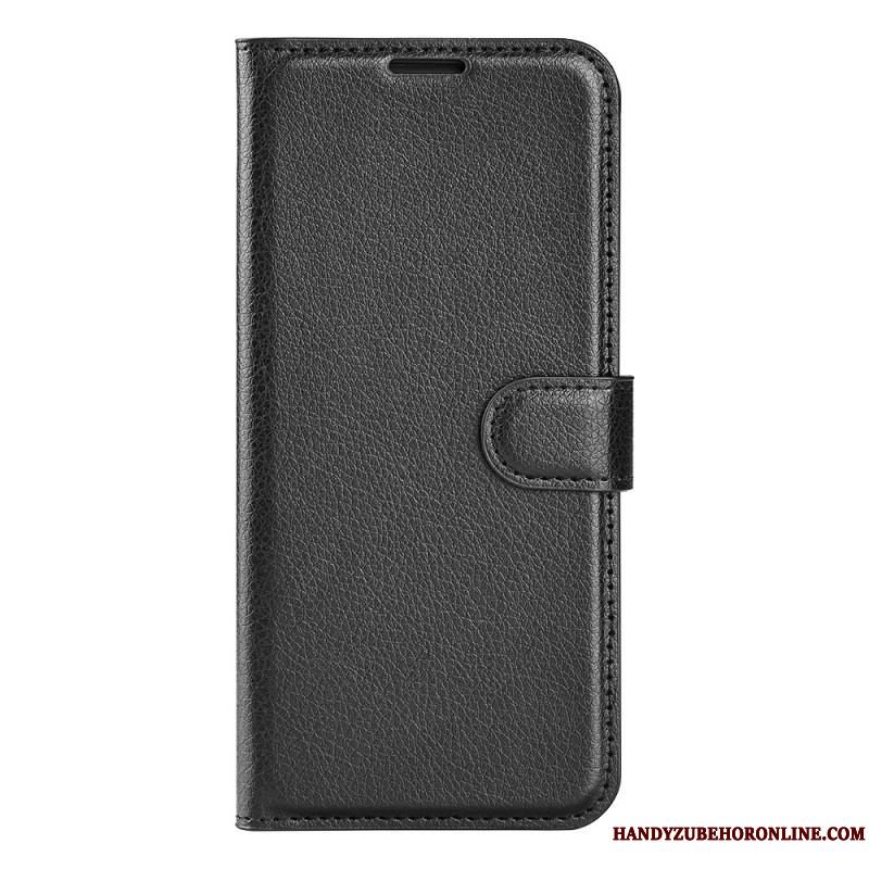 Flip Cover Sony Xperia 1 IV Klassisk Litchi