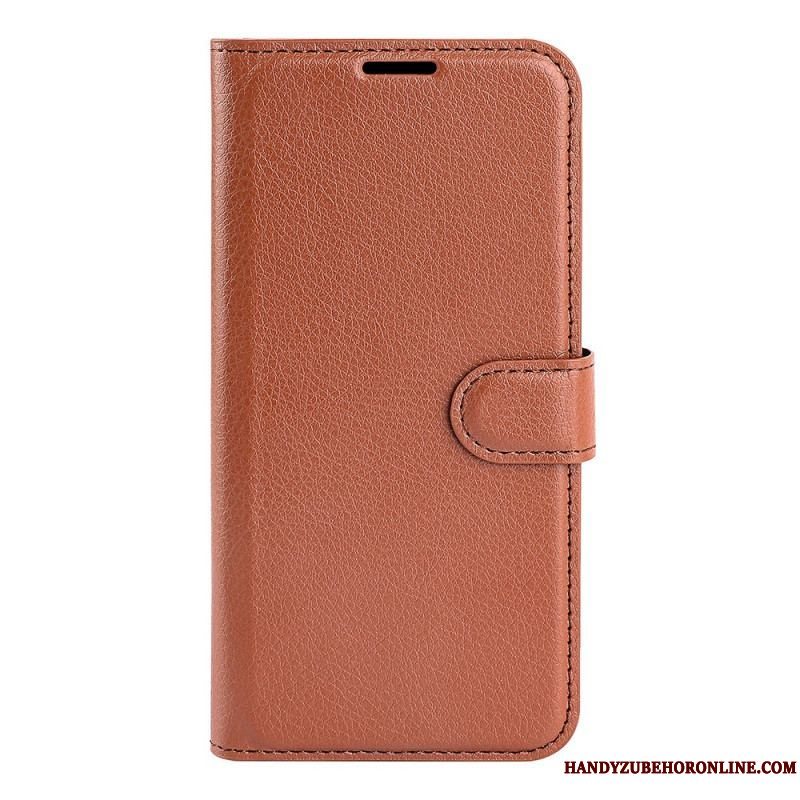 Flip Cover Sony Xperia 1 IV Klassisk Litchi