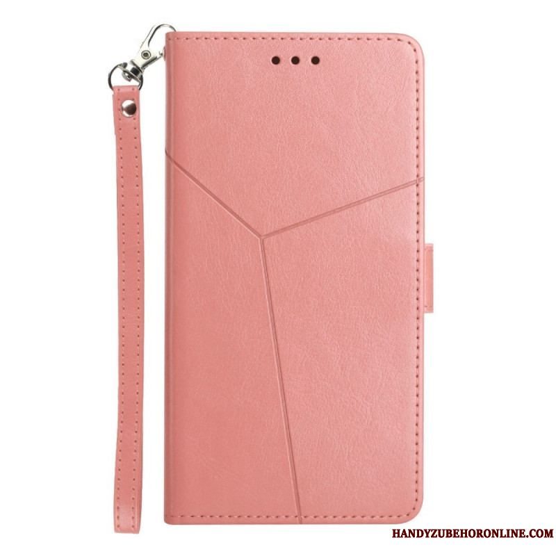 Flip Cover Sony Xperia 1 IV Med Snor Strappy Y-mønster