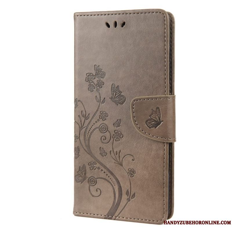 Flip Cover Sony Xperia 10 IV Blomster Og Sommerfugle