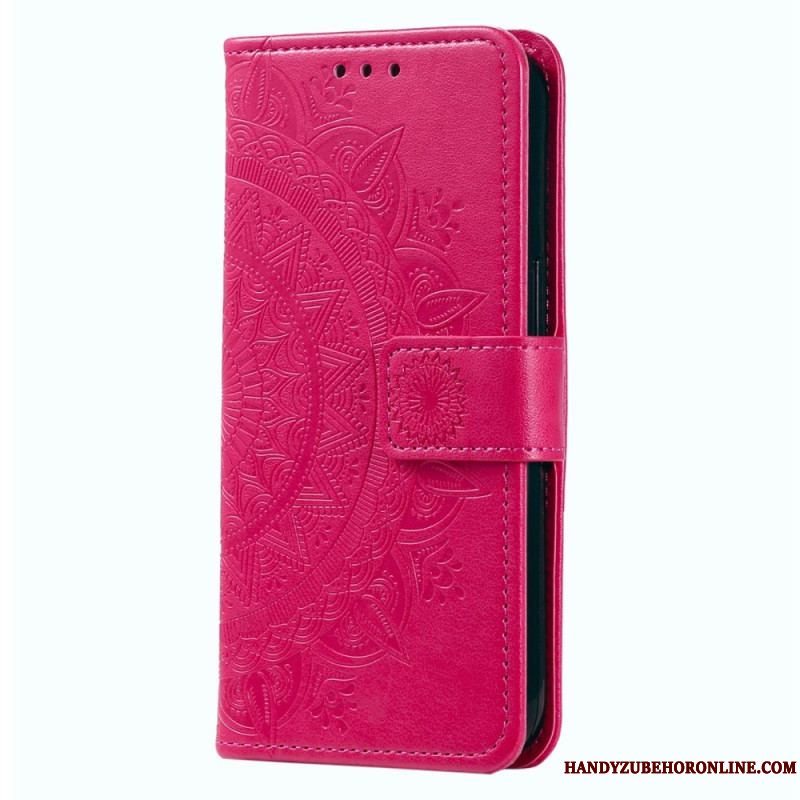 Flip Cover Sony Xperia 5 IV Med Snor Strappy Sun Mandala