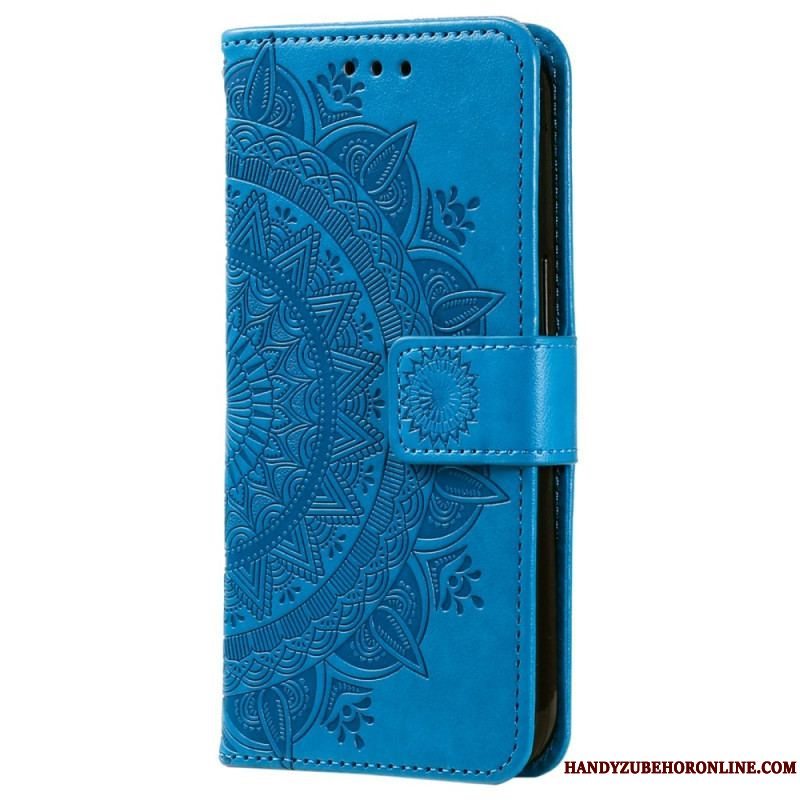 Flip Cover Sony Xperia 5 IV Med Snor Strappy Sun Mandala