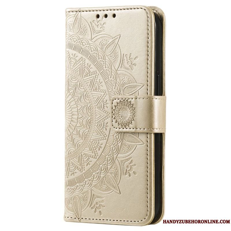 Flip Cover Sony Xperia 5 IV Med Snor Strappy Sun Mandala