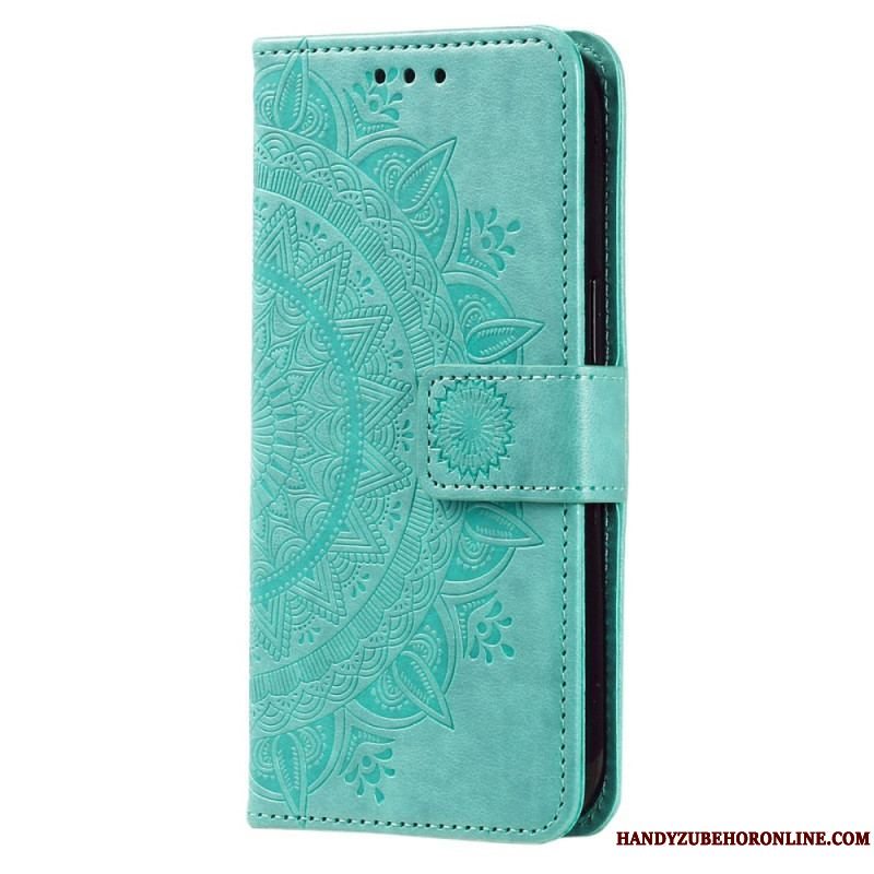 Flip Cover Sony Xperia 5 IV Med Snor Strappy Sun Mandala