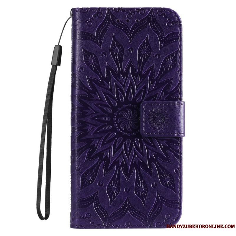 Flip Cover Xiaomi 12 Lite Mandala Sun Med Snor