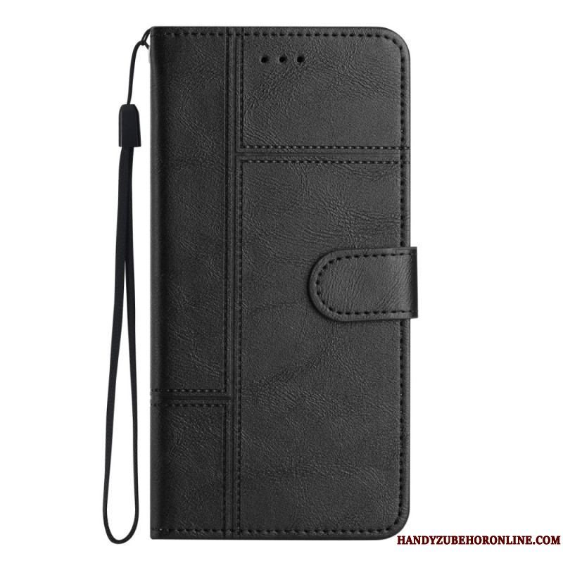 Flip Cover Xiaomi 12 Lite Med Snor Strappy Business Style