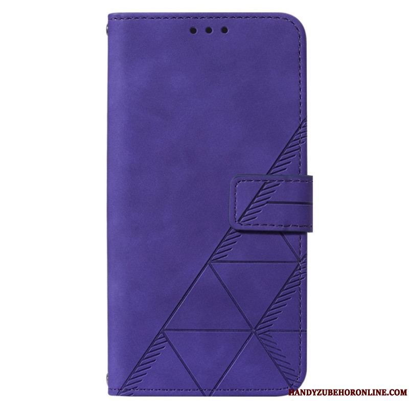 Flip Cover Xiaomi 12 Lite Trekanter Med Snor