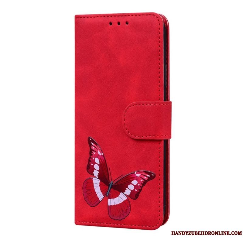 Flip Cover Xiaomi 12 Pro Skin-touch Butterfly