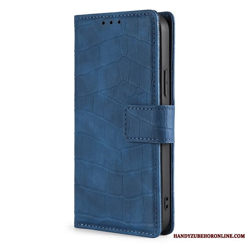 Flip Cover Xiaomi 12 Pro Skin-touch Krokodille