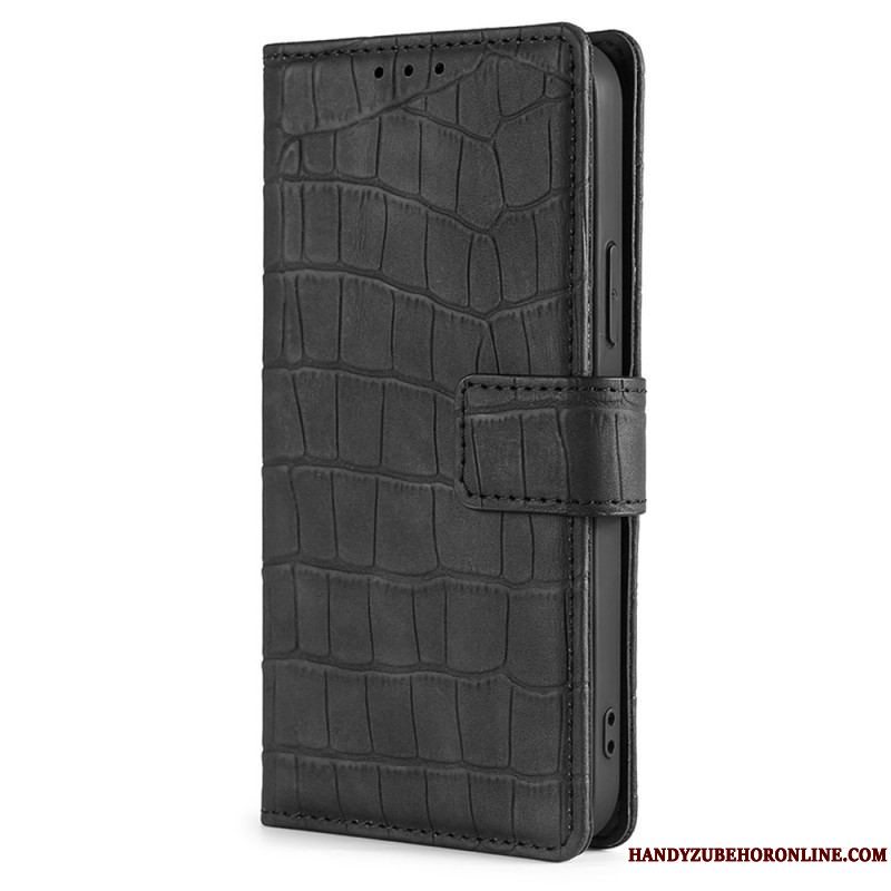 Flip Cover Xiaomi 12 Pro Skin-touch Krokodille