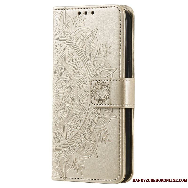 Flip Cover Xiaomi 12T / 12T Pro Mandala Sun Med Snor