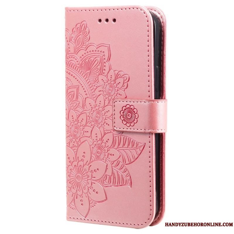 Flip Cover Xiaomi 12T / 12T Pro Med Snor Strappy Mandala