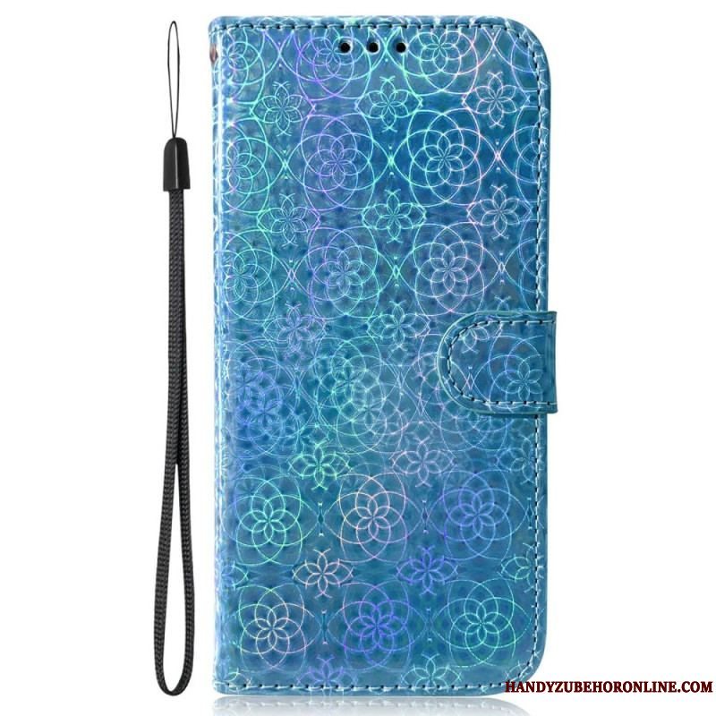 Flip Cover Xiaomi 13 Pro Med Snor Strappy Disco Style