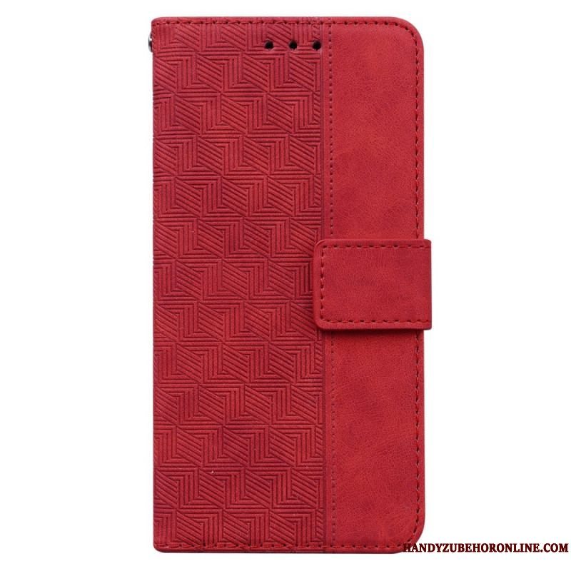 Flip Cover Xiaomi 13 Pro Med Snor Strappy Mønster