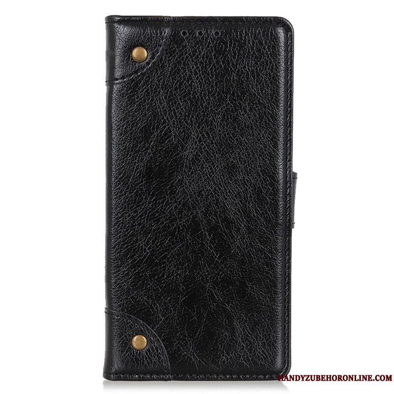 Flip Cover Xiaomi 13 Pro Style Nappa Læder Vintage Nitter