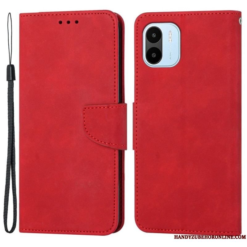 Flip Cover Xiaomi Redmi A1 Ensfarvet Snor