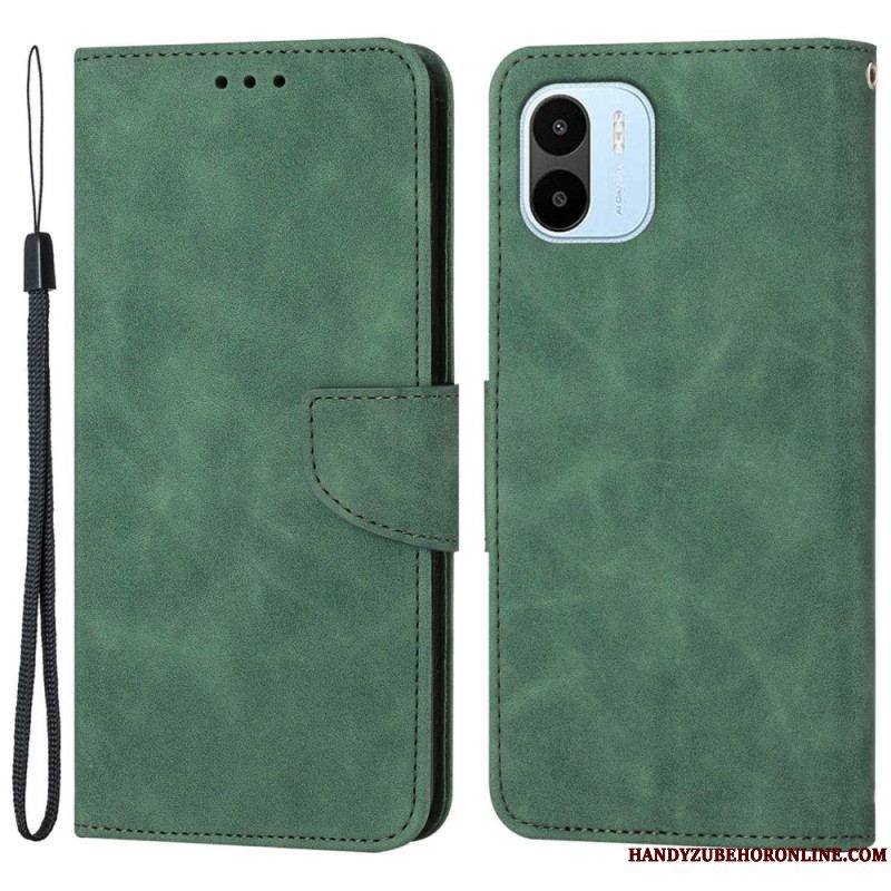 Flip Cover Xiaomi Redmi A1 Ensfarvet Snor