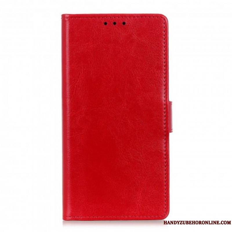 Flip Cover Xiaomi Redmi Note 10 / 10S Enkel Skinnende Lædereffekt