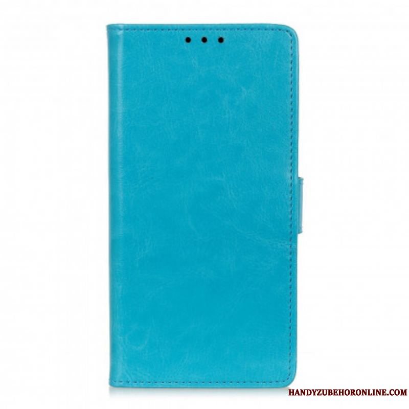 Flip Cover Xiaomi Redmi Note 10 / 10S Enkel Skinnende Lædereffekt