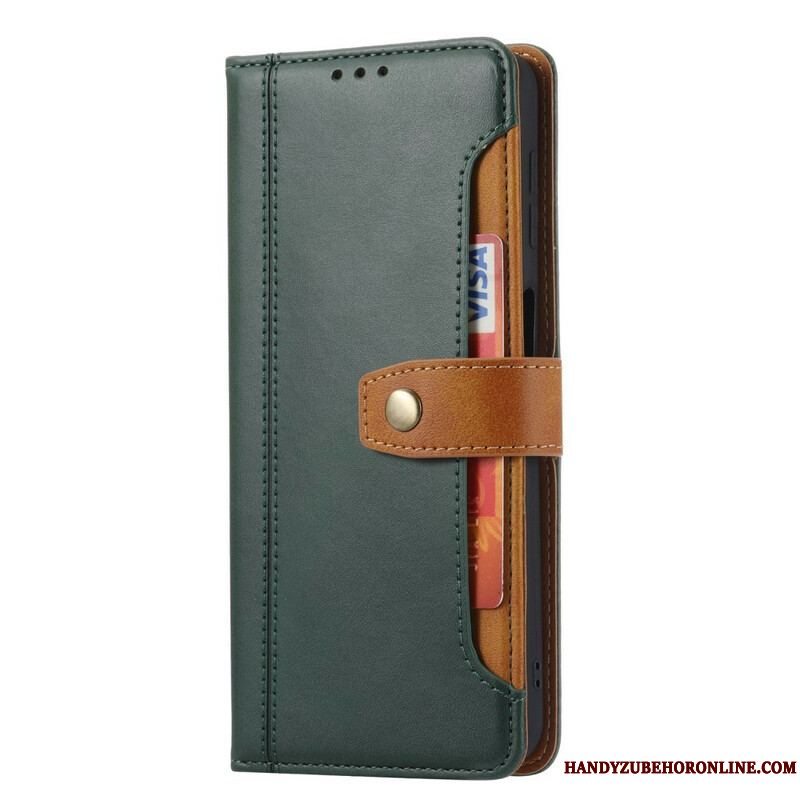 Flip Cover Xiaomi Redmi Note 10 / 10S Forreste Kortholder Og Rem