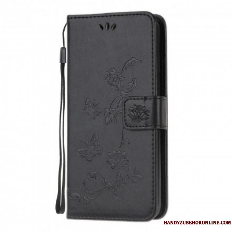 Flip Cover Xiaomi Redmi Note 10 / 10S Sommerfugle Og Blomster