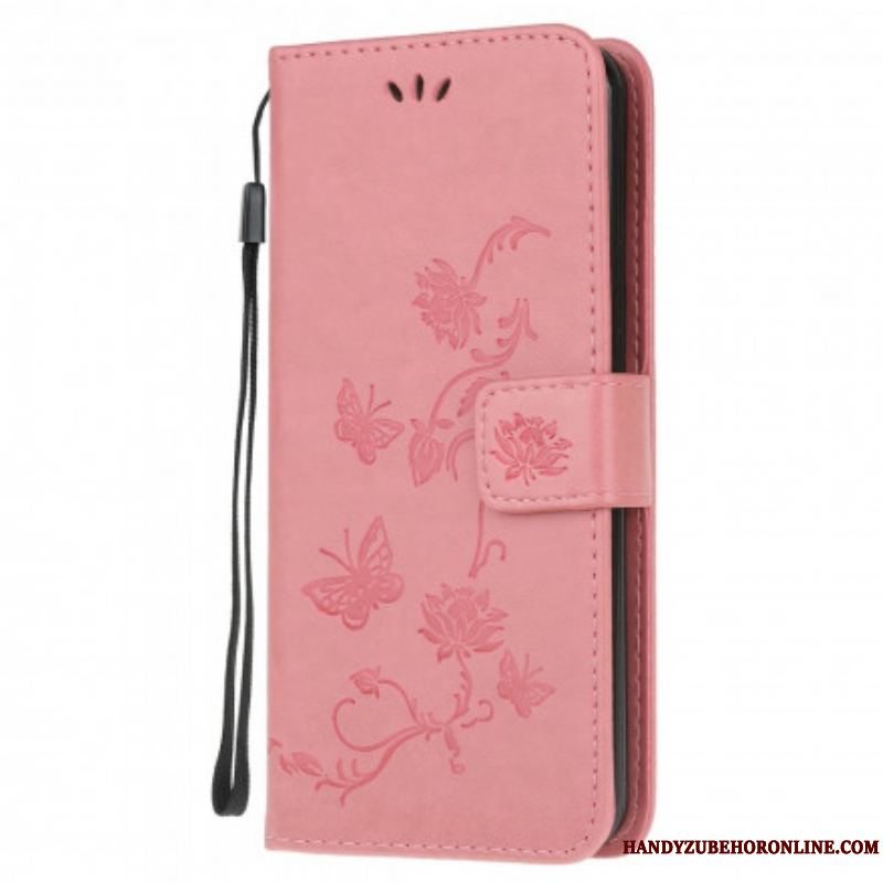 Flip Cover Xiaomi Redmi Note 10 / 10S Sommerfugle Og Blomster