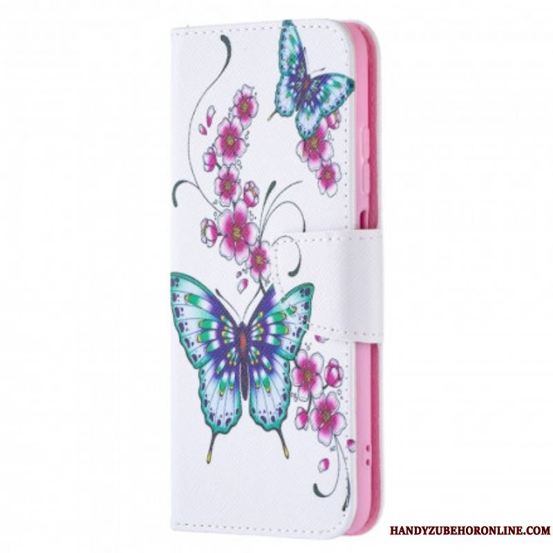 Flip Cover Xiaomi Redmi Note 10 / 10S Vidunderlige Sommerfugle