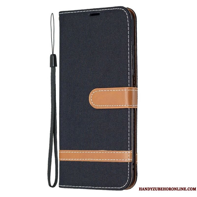 Flip Cover Xiaomi Redmi Note 10 5G Med Snor Rem Stof