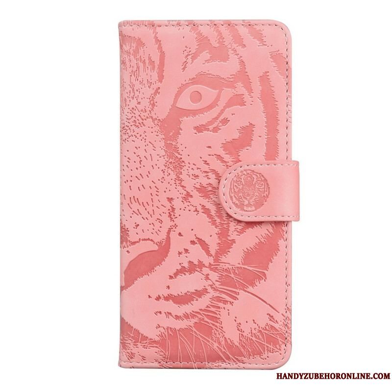 Flip Cover Xiaomi Redmi Note 10 5G Tiger Ansigtsprint