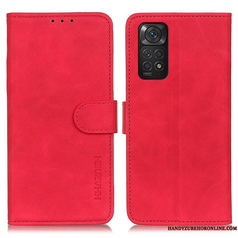 Flip Cover Xiaomi Redmi Note 11 / 11S Khazneh Vintage Lædereffekt