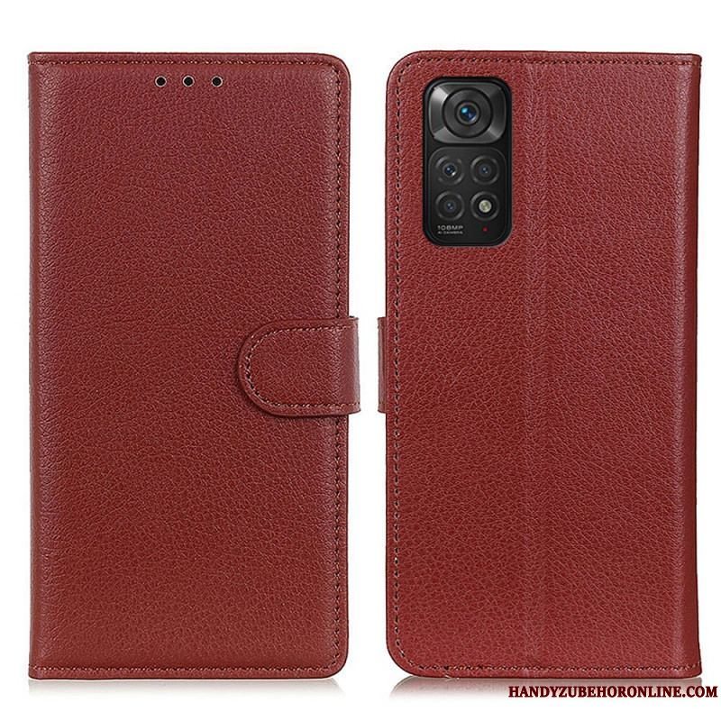 Flip Cover Xiaomi Redmi Note 11 / 11S Traditionelt Litchi