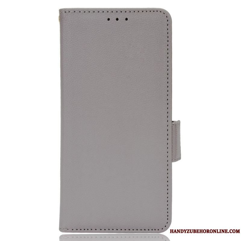 Flip Cover Xiaomi Redmi Note 11 Pro / 11 Pro 5G Litchi Imiteret Læder