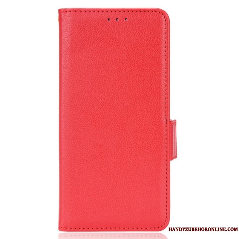 Flip Cover Xiaomi Redmi Note 11 Pro Plus 5G Litchi Læder Dobbeltlås